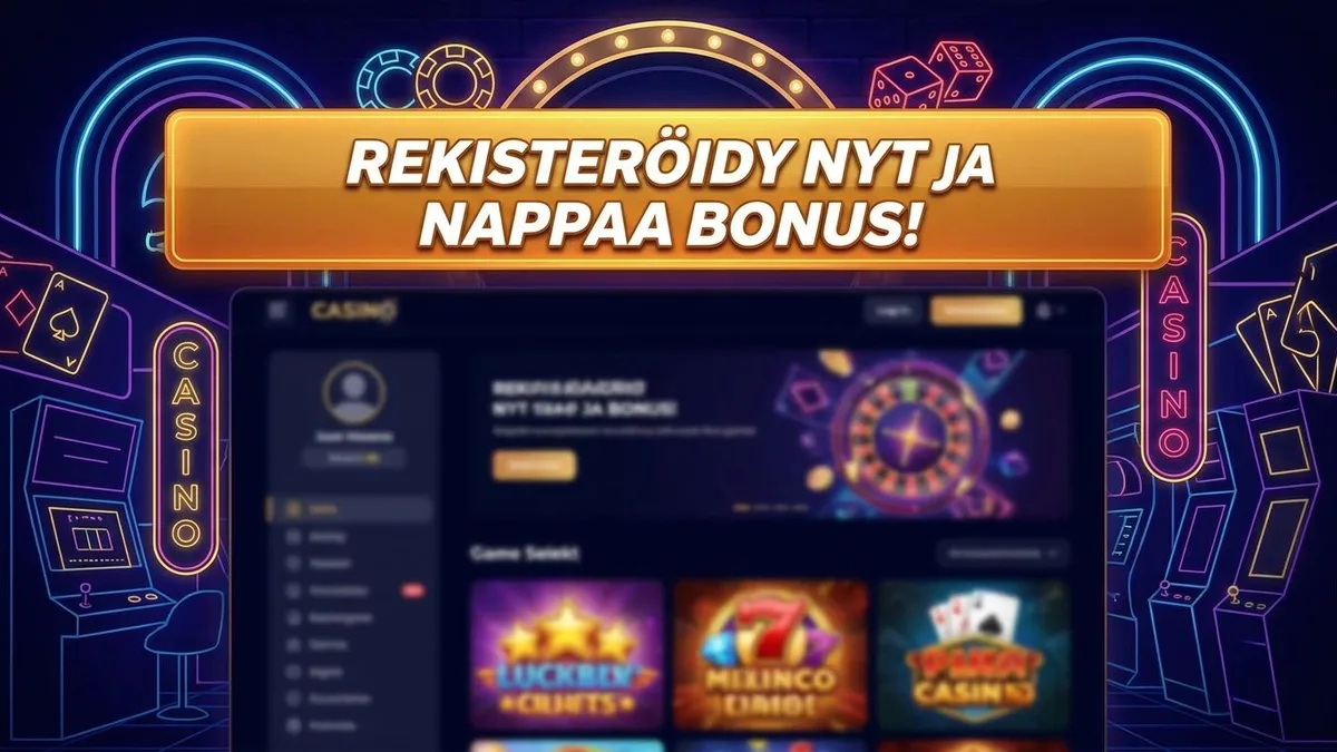 Rekisteröidy bonuksen kanssa
